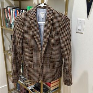 J.Crew Houndstooth Blazer - Brown and Black